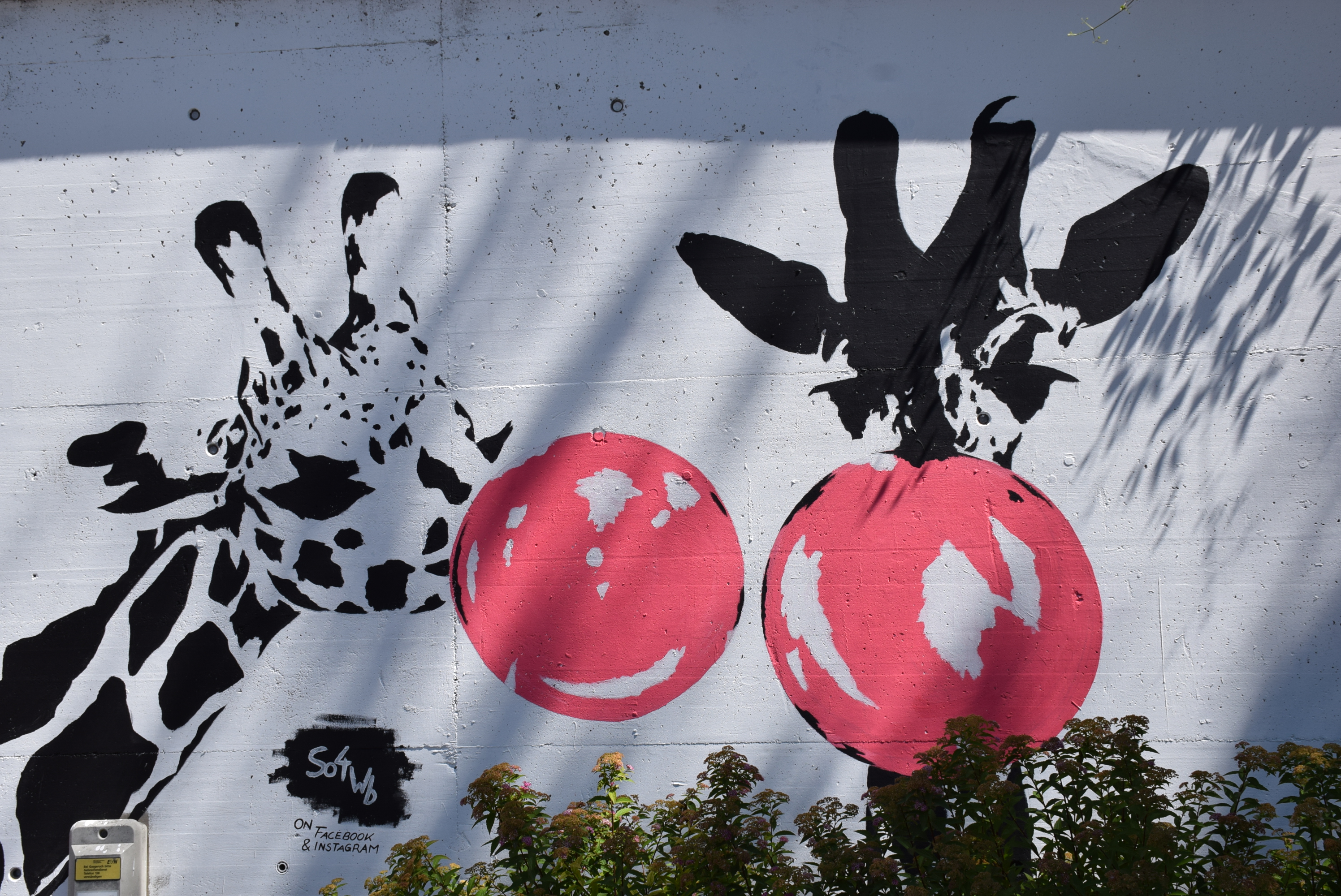 Wandmalerei Giraffen Sophia Weinbrenner